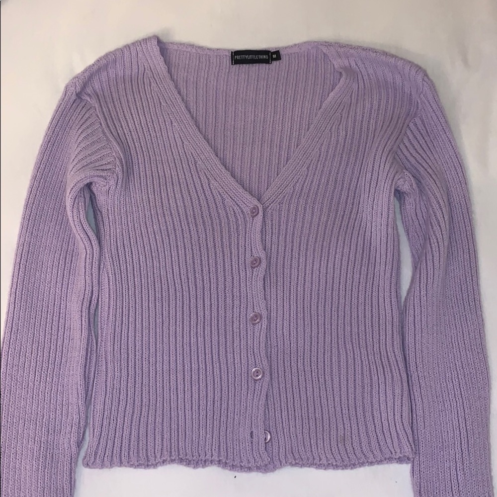 pretty little thing purple sweater